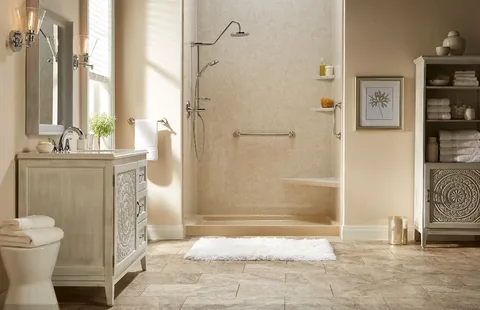 Tub to Walk-In Shower Conversion